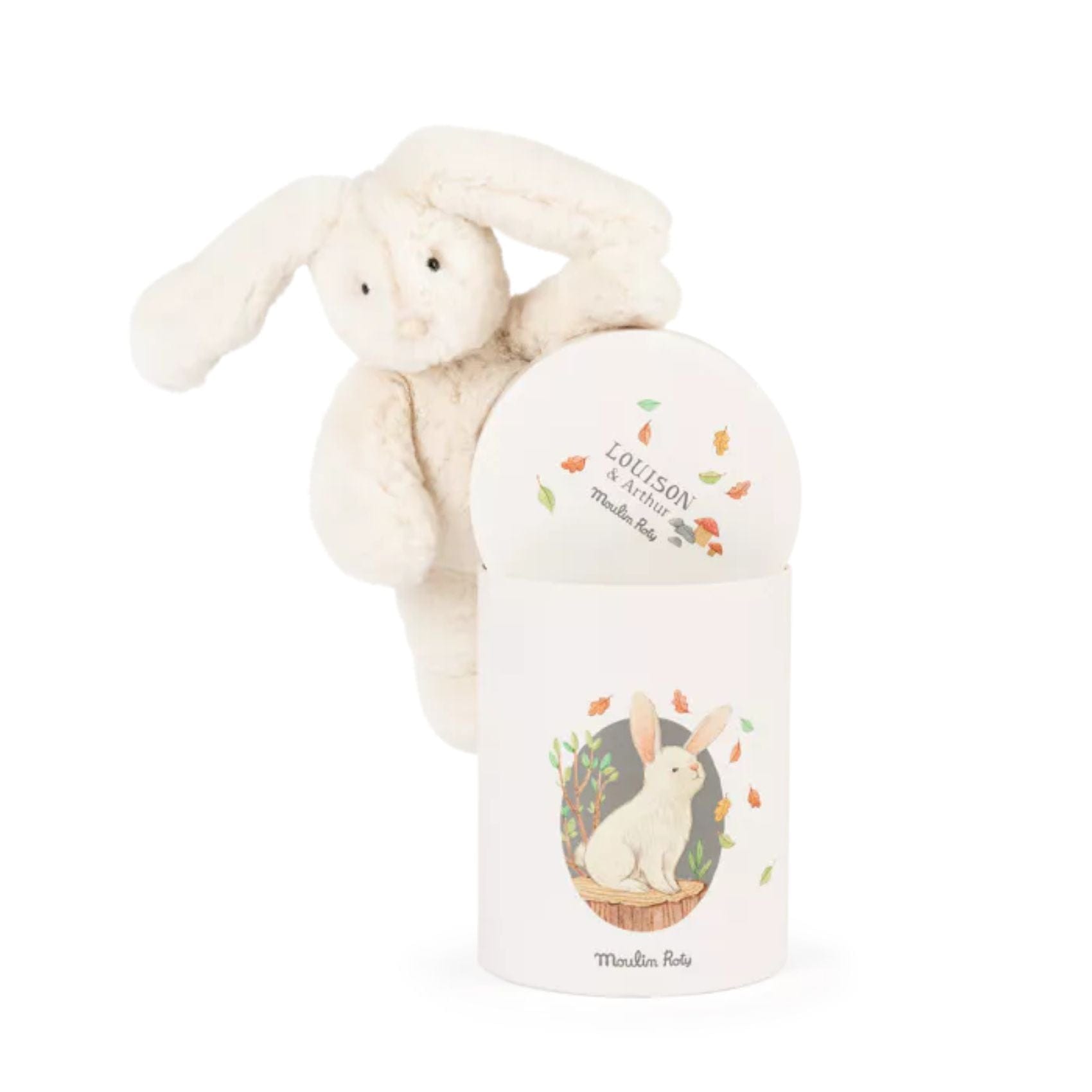 Moulin Roty Peluches Muñeco conejo Louison en caja Arthur et Louison - Moulin Roty 680036