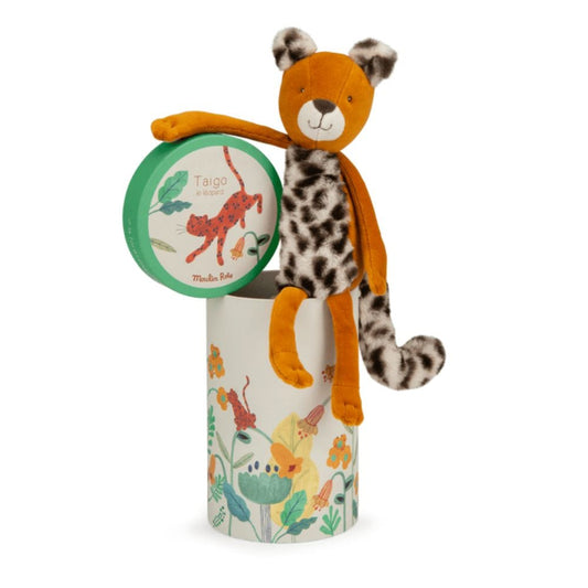 Moulin Roty Peluches Muñeco leopardo Taïgo (en caja) Foret - Moulin Roty 688021