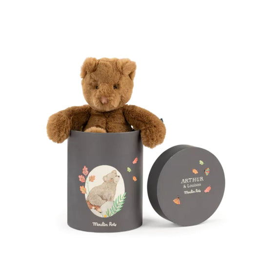 Moulin Roty Peluches Muñeco oso Arthur en caja / Arthur et Louison - Moulin Roty 680037
