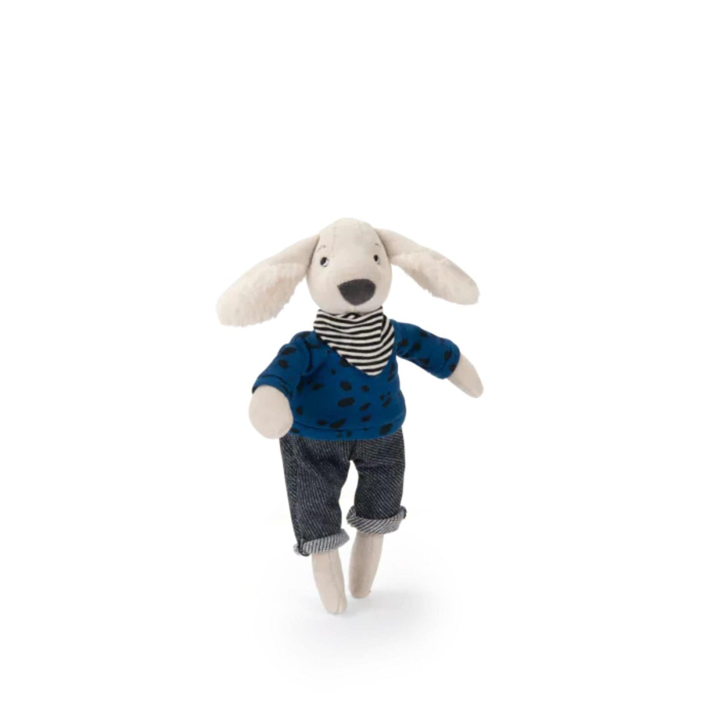 Moulin Roty Peluches Muñeco perro Pilou azul / Puce & Pilou - Moulin Roty 684009