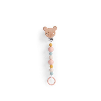 MOULIN ROTY Portachupete Porta chupete madera/silicona de ratoncito - Moulin Roty 667156