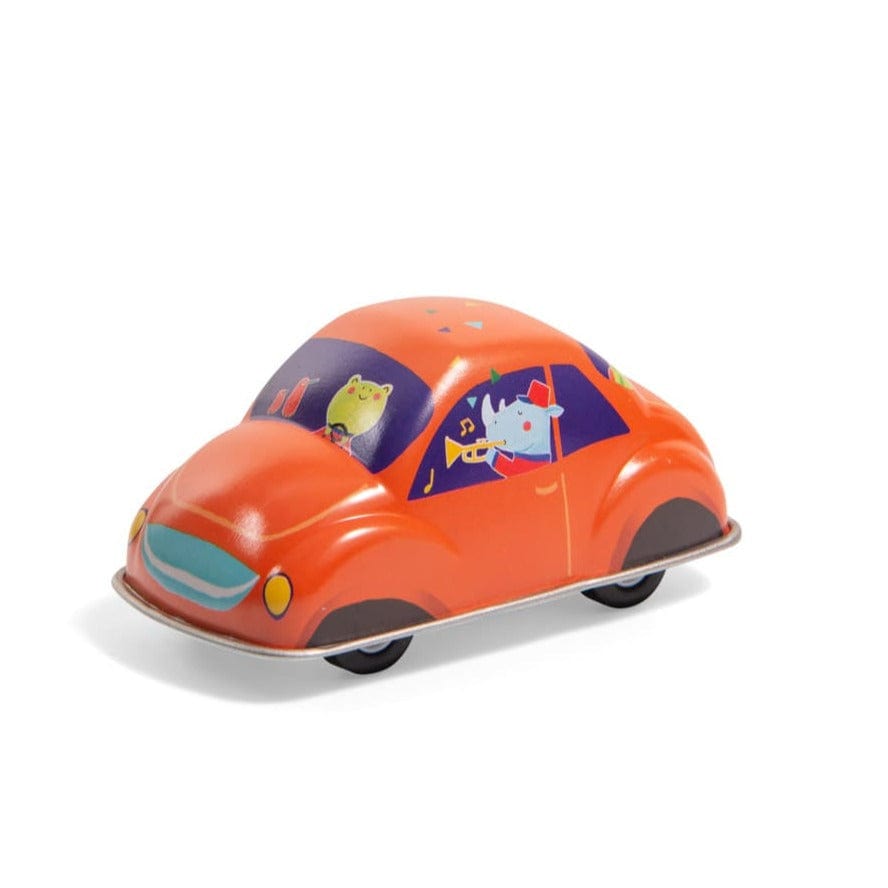 Moulin Roty Transportes Auto a fricción naranja 720398