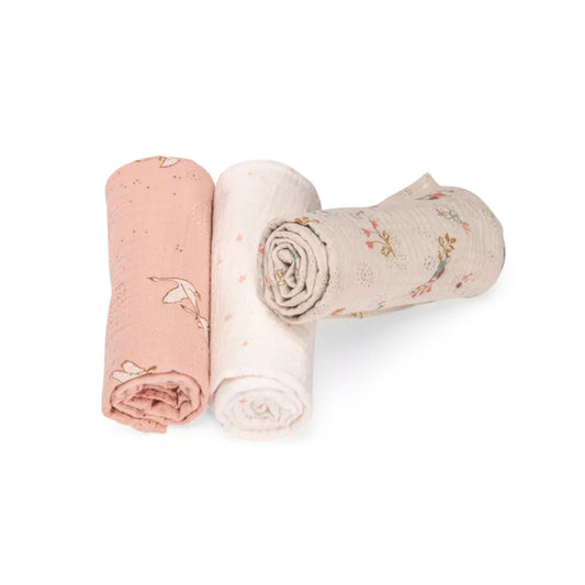 Moulin Roty Tuto Juego de 3 Mantas de muselinas La petite école de danse - Moulin Roty 667273