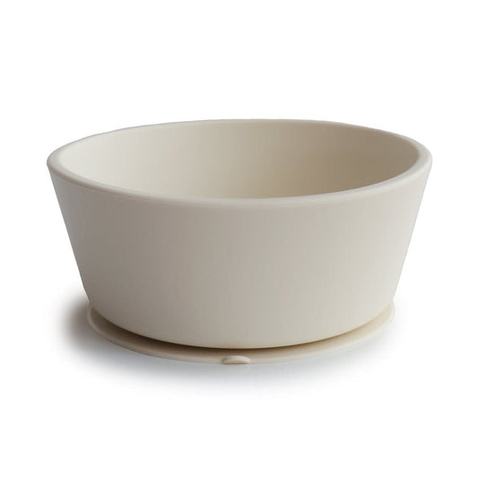 Mushie Alimentación Bowl de silicona con succión ivory- Mushie MU2330094
