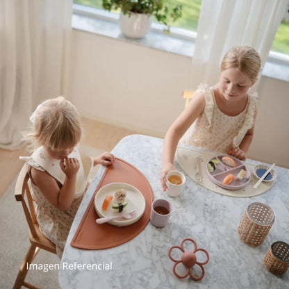 Mushie Alimentación Plato de silicona con succión Ivory - Mushie MU2320094