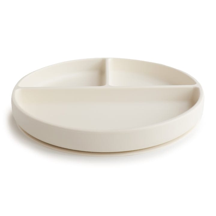 Mushie Alimentación Plato de silicona con succión Ivory - Mushie MU2320094