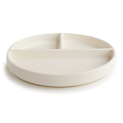 Mushie Alimentación Plato de silicona con succión Ivory - Mushie MU2320094