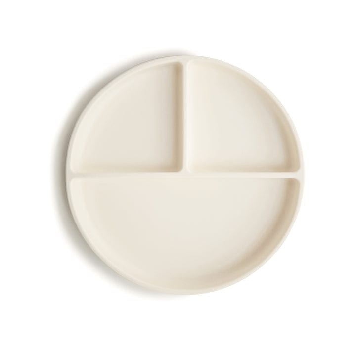Mushie Alimentación Plato de silicona con succión Ivory - Mushie MU2320094