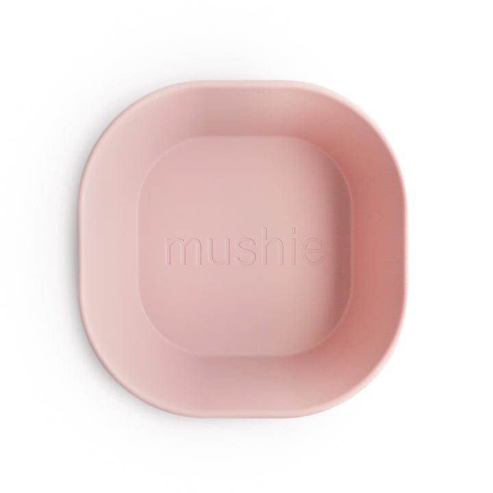 Mushie Alimentación Set Bolw cuadrado Blush - Mushie MU2314019