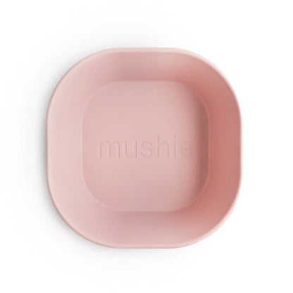 Mushie Alimentación Set Bolw cuadrado Blush - Mushie MU2314019