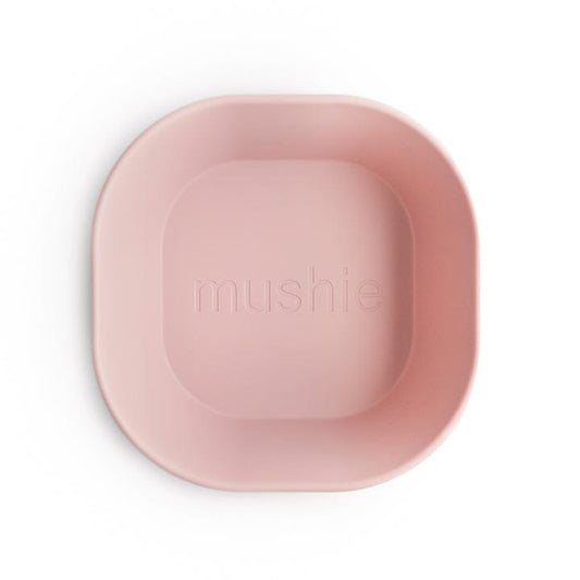 Mushie Alimentación Set Bolw cuadrado Blush - Mushie MU2314019