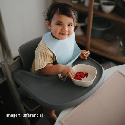 Mushie Alimentación Set Bolw cuadrado Ivory - Mushie MU2314094