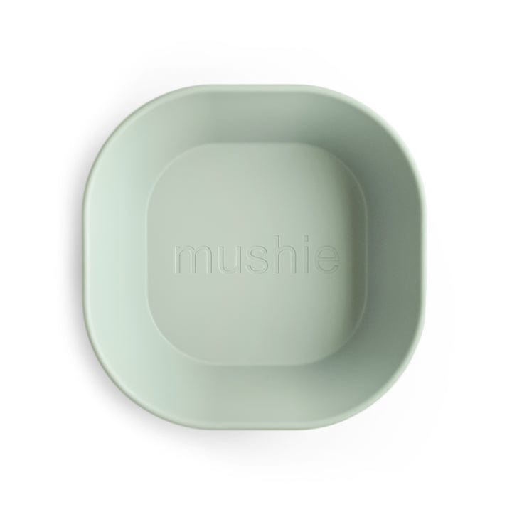 Mushie Alimentación Set Bolw cuadrado Sage - Mushie MU2314163