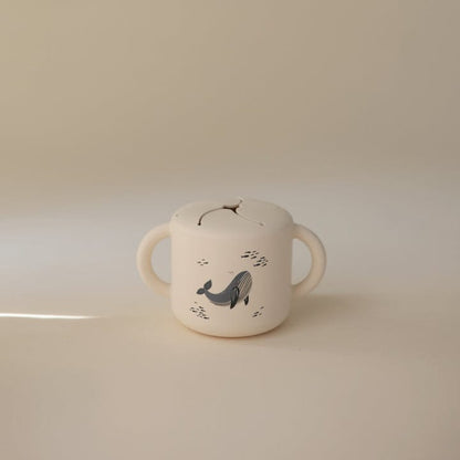 Mushie Alimentación Taza de snack Ballena - Mushie MU101740