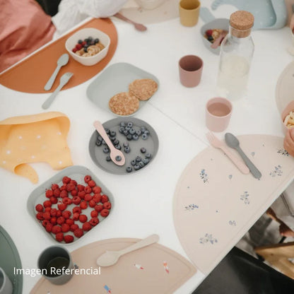 Mushie Alimentación Tenedor y cuchara Blush - Mushie MU2380019