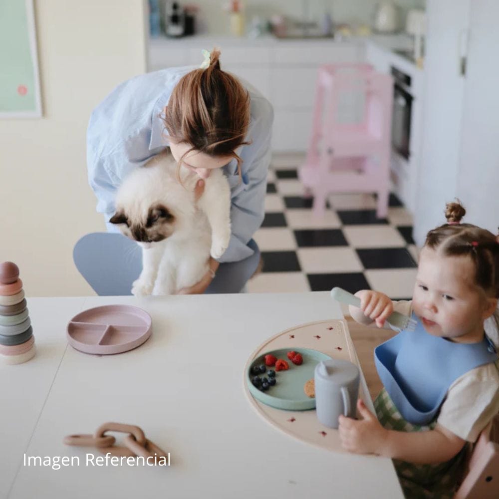 Mushie Alimentación Tenedor y cuchara Sage - Mushie MU2380163