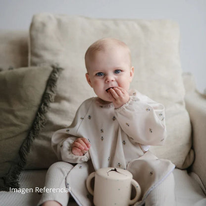 Mushie Baberos para comer Babero manga larga Abeja - Mushie MU102029