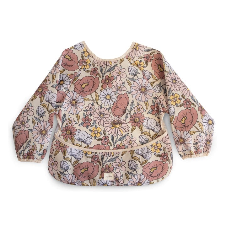 Mushie Baberos para comer Babero manga larga Flores retro - Mushie MU101901