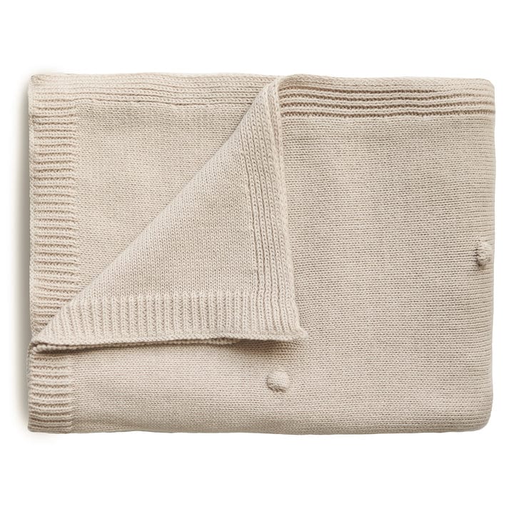 Mushie Manta Manta de bebé con puntos texturizados Melange blanco roto - Mushie MU2180339