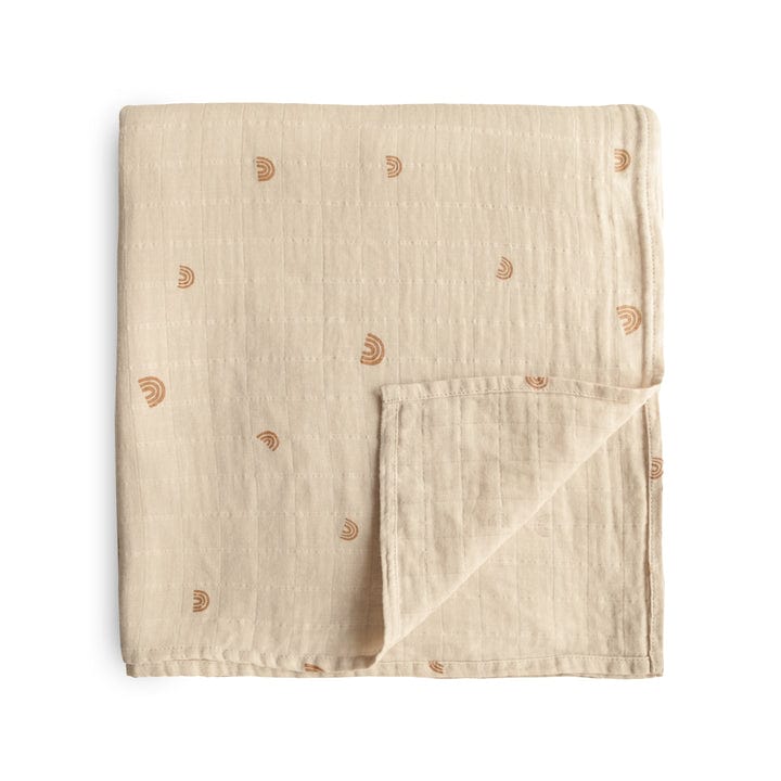 Mushie Manta Manta swaddle de muselina Arcoíris - Mushie MU2200229