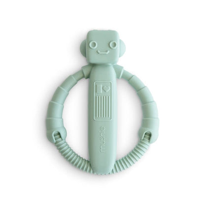 Mushie Mordedores Mordedor y sonajero Robot Azul Cambridge - Mushie MU101475