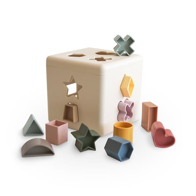 Mushie Puzzles y encajes Caja de clasificación de formas original - Mushie MU2490000