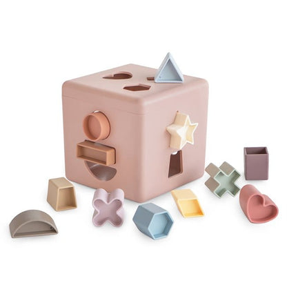 Mushie Puzzles y encajes Caja de clasificación de formas pétalo - Mushie MU102080