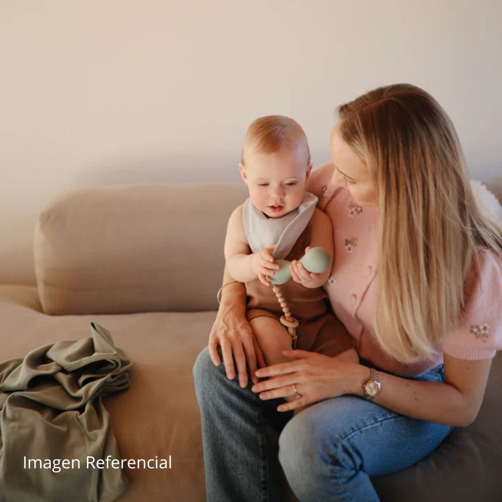 Mushie Sonajero Sonajero de silicona para bebés Azul Cambridge - Mushie MU101057