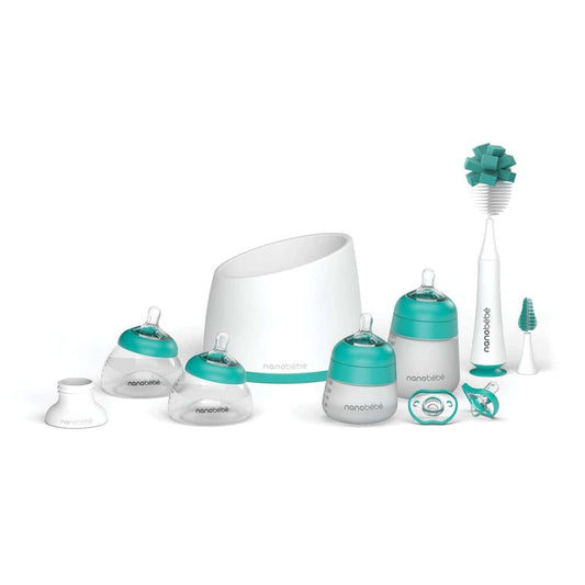 Nanobebe Alimentación Set de inicio completo mamadera color turquesa - Nanobebe FUS9013112