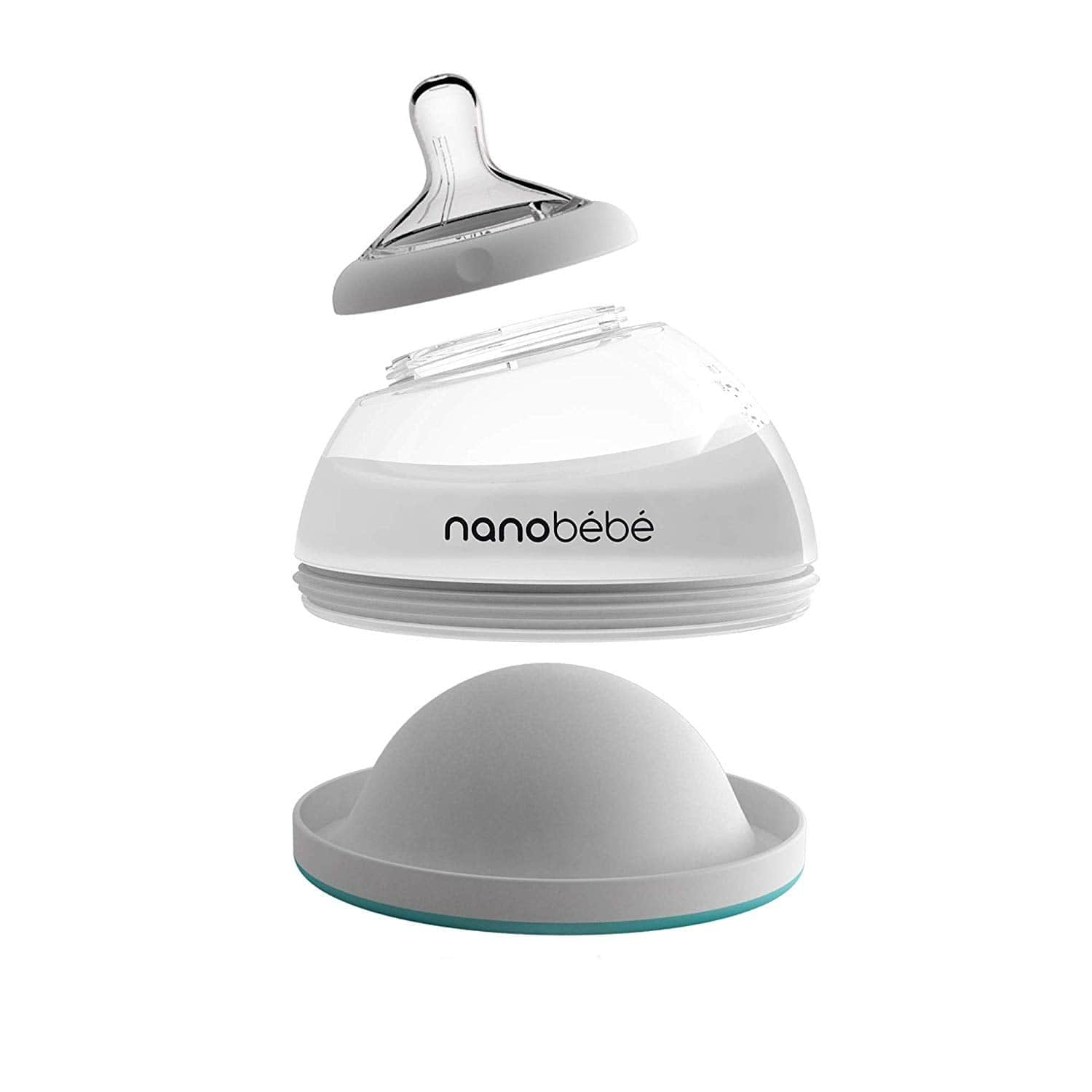 Nanobebe Mamadera Mamadera de silicona turquesa 150 ml individual - Nanobebe FUS1010112