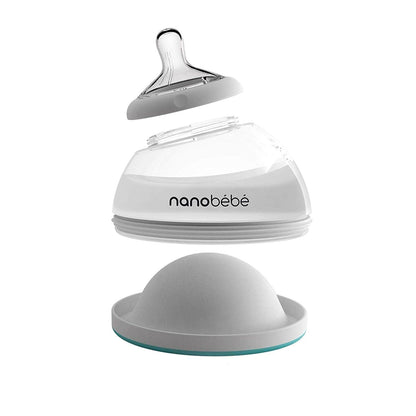 Nanobebe Mamadera Mamadera de silicona turquesa 150 ml individual - Nanobebe FUS1010112