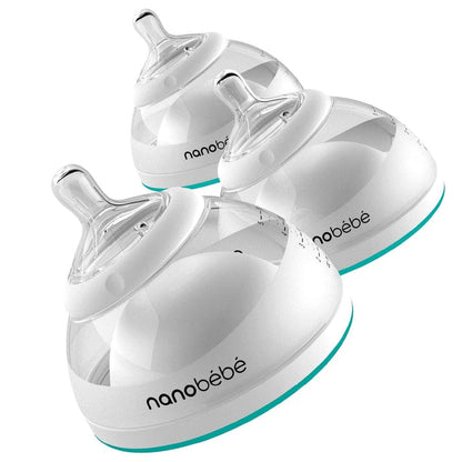 Nanobebe Mamadera Mamadera Lactancia 150 ml Pack x 3 Turquesa FUS1010312