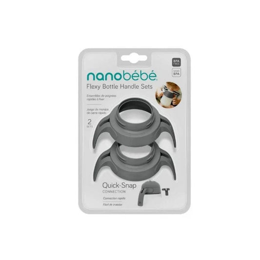 Nanobebe Mamadera Pack 2 asas para mamadera / Gris - Nanobebé FUS1094215