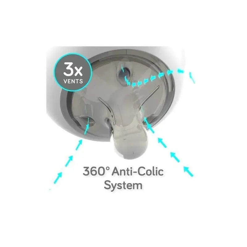 Nanobebe Mamadera Pack de 2 mamaderas de silicona 270 ml color gris - Nanobebe FUS1012215