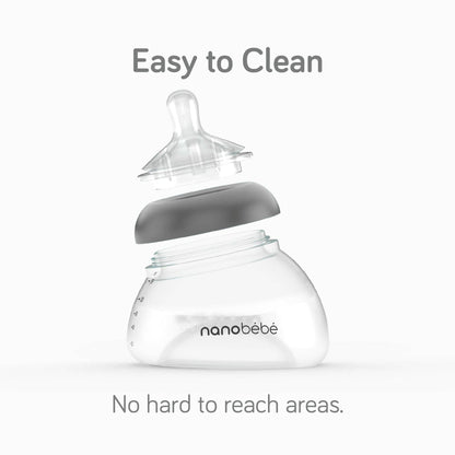 Nanobebe Mamadera Pack de 2 Mamaderas Rosadas GEN2 de 150 ml - Nanobebe FUS1020214