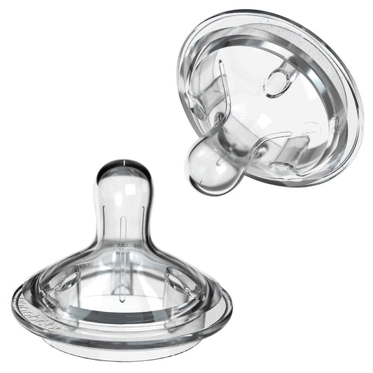 Nanobebe Mamadera Pack de 2 tetinas de silicona 3AV flujo prematuro GEN2 - Nanobebe FUS3024219