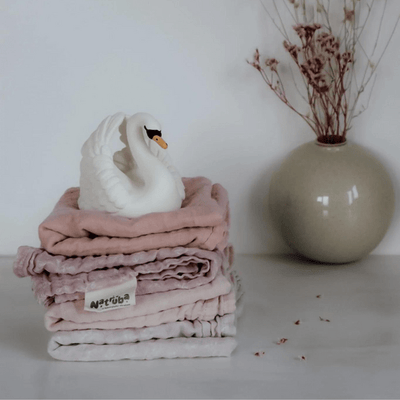 Pack de muselinas de algodón para bebé Beltin newborn Erizos rosa