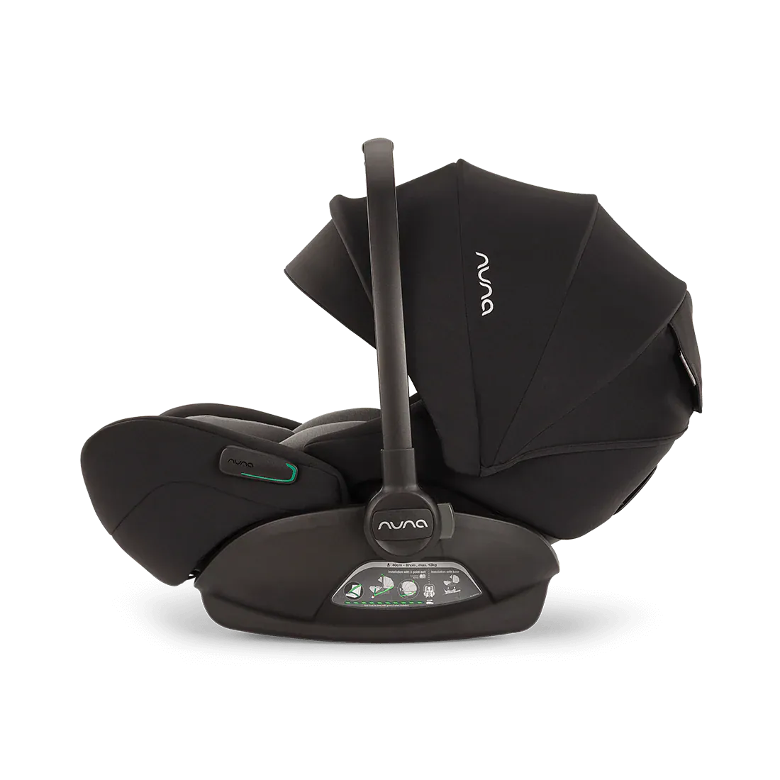 Nuna Alzador Silla de Auto nido Arra Flex Caviar - Nuna NN4020CS20200CVR
