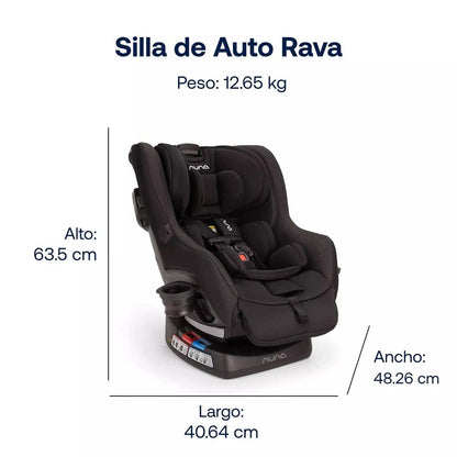 Nuna Silla de auto convertible Silla de Auto Convertible Rava Caviar - Nuna NN402005116CV