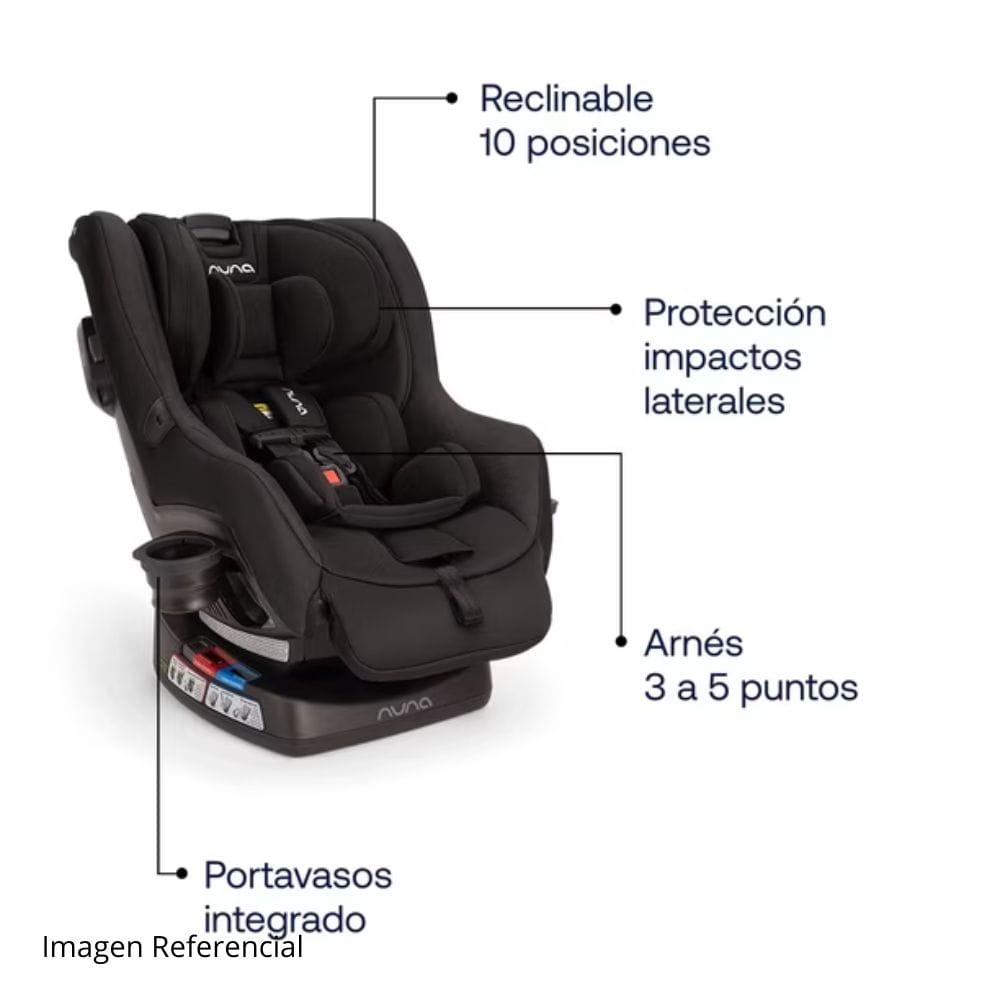 Nuna Silla de auto convertible Silla de Auto Convertible Rava Caviar - Nuna NN402005116CVR
