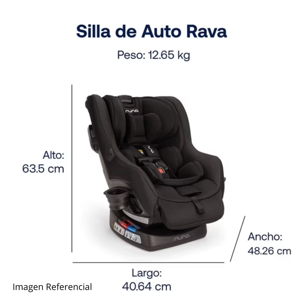 Nuna Silla de auto convertible Silla de Auto Convertible Rava Caviar - Nuna NN402005116CVR
