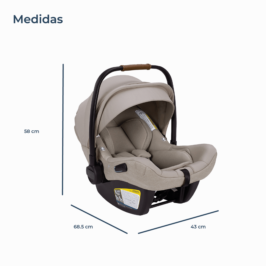 Nuna Silla de auto huevito Silla de Auto nido Pipa Lite Rx Hazelwood - Nuna NN402000860HAZ
