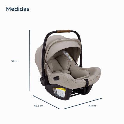 Nuna Silla de auto huevito Silla de Auto nido Pipa Lite Rx Hazelwood - Nuna NN402000860HAZ