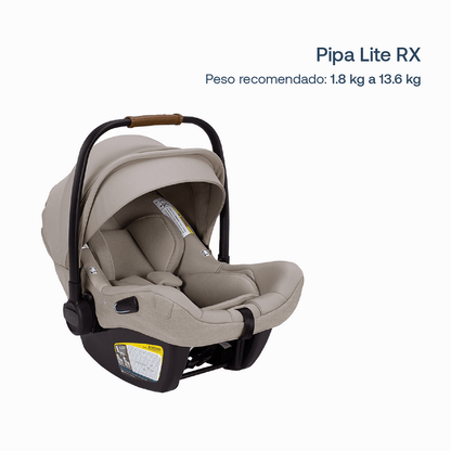 Nuna Silla de auto huevito Silla de Auto nido Pipa Lite Rx Hazelwood - Nuna NN402000860HAZ