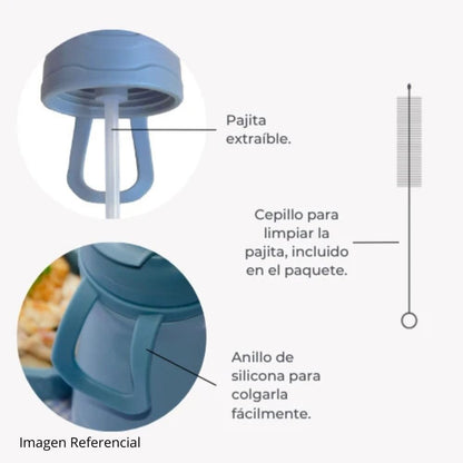 Nuvita Alimentación Botella térmica KiddieKit acero inoxidable Sage green 500 ml - Nuvita NU-PPCP0406