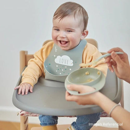 Nuvita Alimentación Set bolw y plato para bebé Easy Eating Sage green - Nuvita NU-PPPL0143