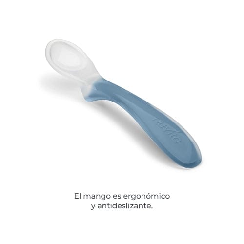 Nuvita Alimentación Set de 2 cucharas de silicona Easy Eating Power blue - Nuvita NU-PPPL0206