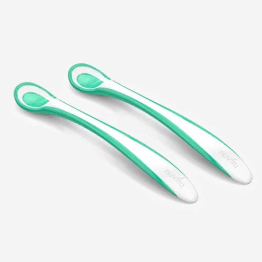 Nuvita Alimentación Set de cucharas sensibles al calor Easy Eating verde - Nuvita NU-PPPL0067