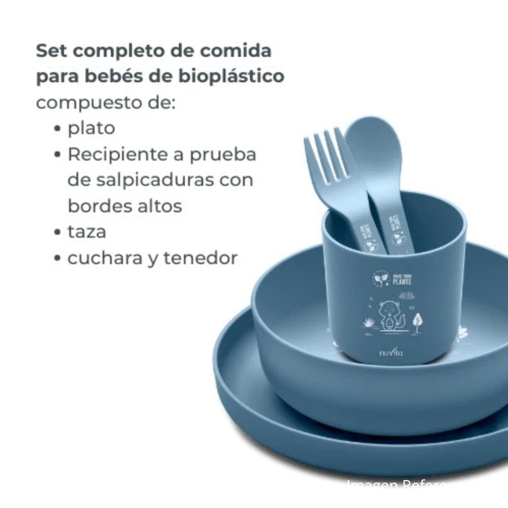 Nuvita Alimentación Set de papillas de bioplástico Sage green - Nuvita NU-PPPL0212