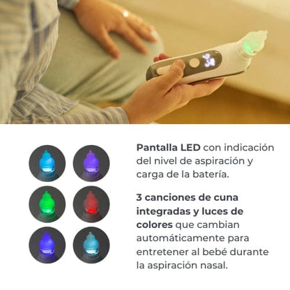Nuvita Cuidado Personal Aspirador nasal eléctrico con batería recargable - Nuvita NU-IBNA0001